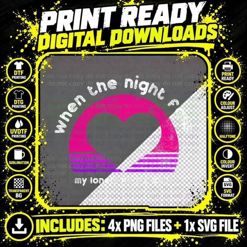 Lyriclyfe - T-Shirt - I Wanna Dance with Somebody Png SVG Digital Bundle
