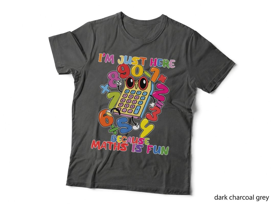 Maths Is Fun Calculator Number Day Math Day Costume Gift - W T-Shirt