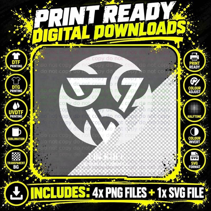 Mortal Kombat X Lin Kuei T-Shirt Png SVG Digital Bundle