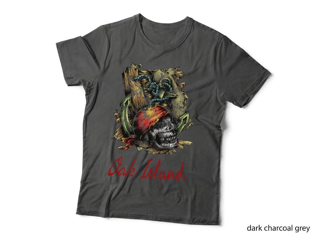 Oak Island Mystery Curse Pirate Map Knights Templar T-Shirt