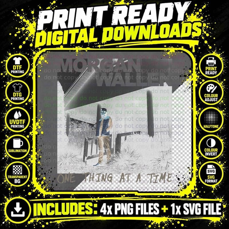 Official Morgan Wallen One Thing at a Time T-Shirt Png SVG Digital Bundle