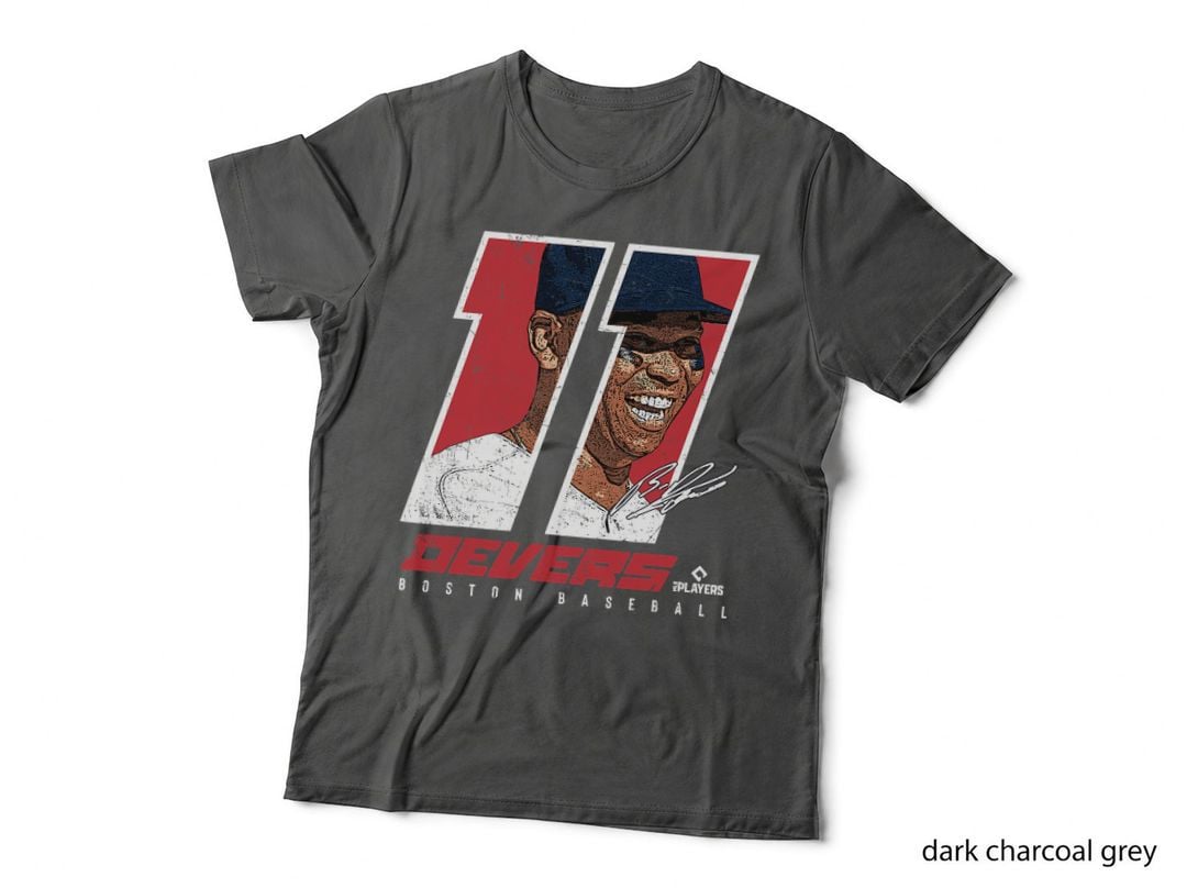 Rafael Devers Silhouette Carita Boston MLBPA T-Shirt