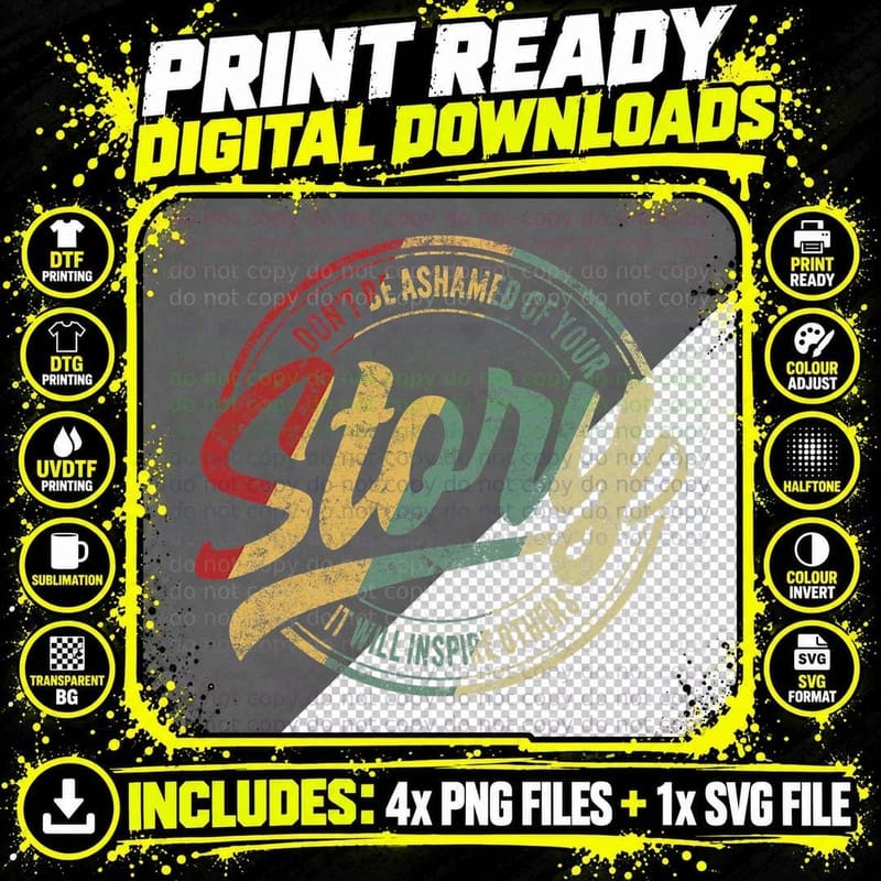 Recovery Sober Your Story Will Inspire Alcoholism Png SVG Digital Bundle