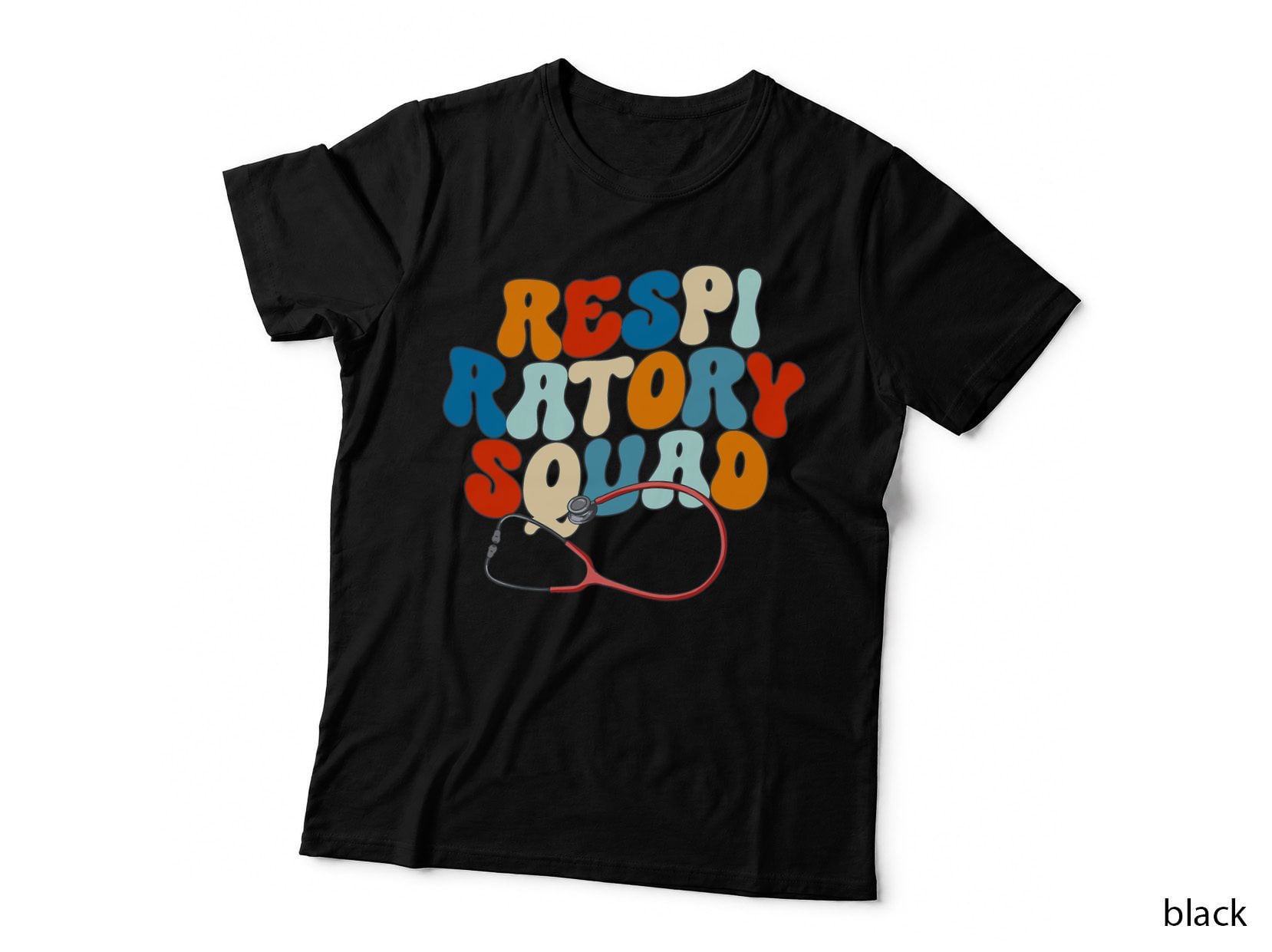 Respiratory Therapist Graphic - Respiratory Squad T-Shirt