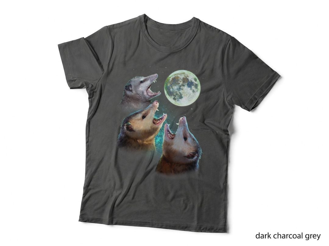 Three Opposum Moon with 3 Possums and Dead Moon Costume T-Shirt