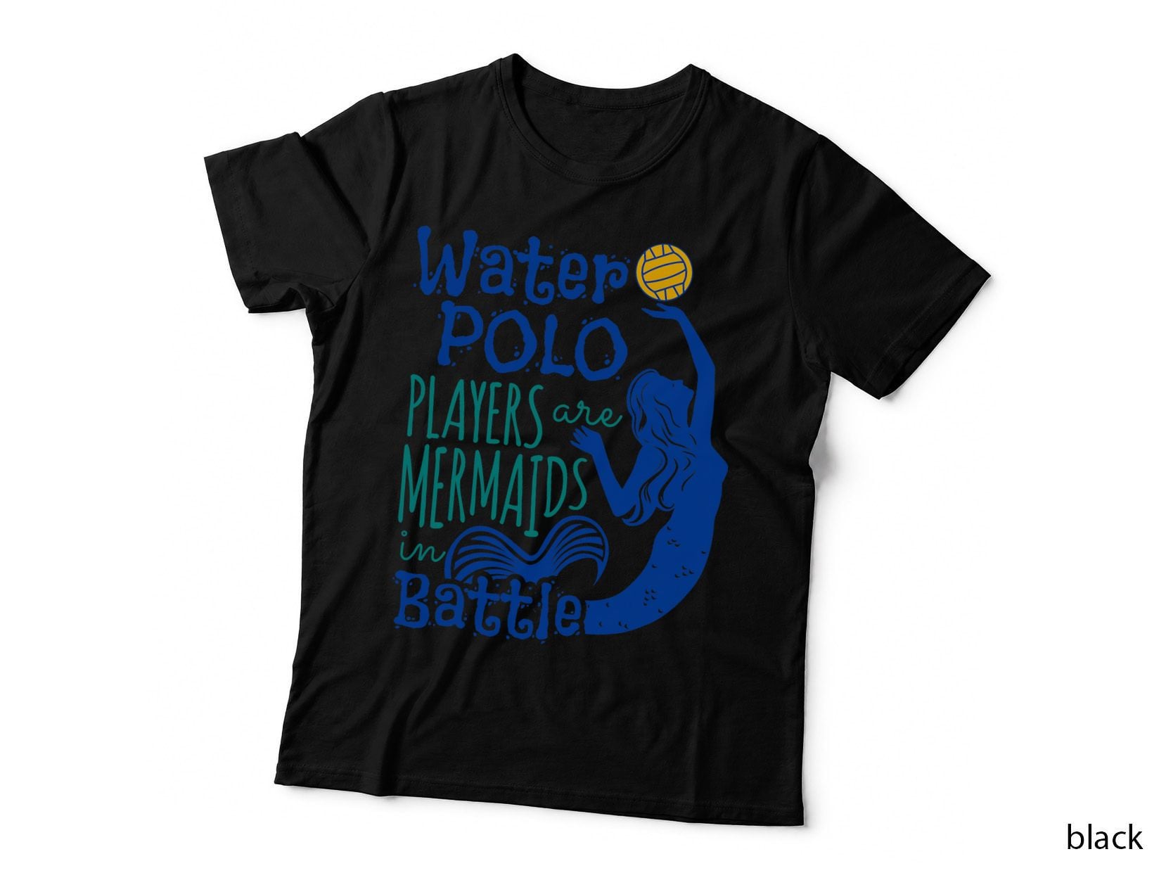 Water Polo Women Girls Mermaids in Battle Player Gift T-Shirt