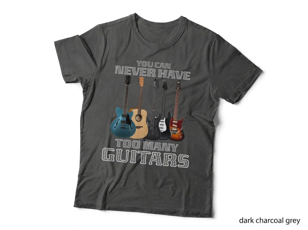 You Can Never Have Too Many Guitars Musician Player T-Shirt