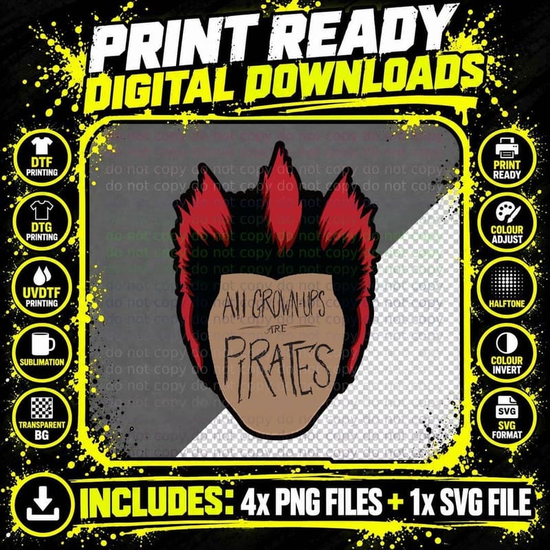 All Grown-Ups Essential 1 T-Shirt Png SVG Digital Bundle