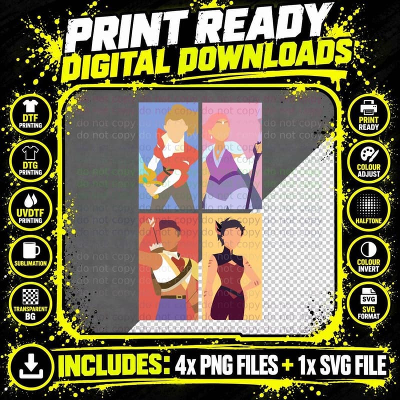 Best Friend Squad (Vertical) T-Shirt Png SVG Digital Bundle