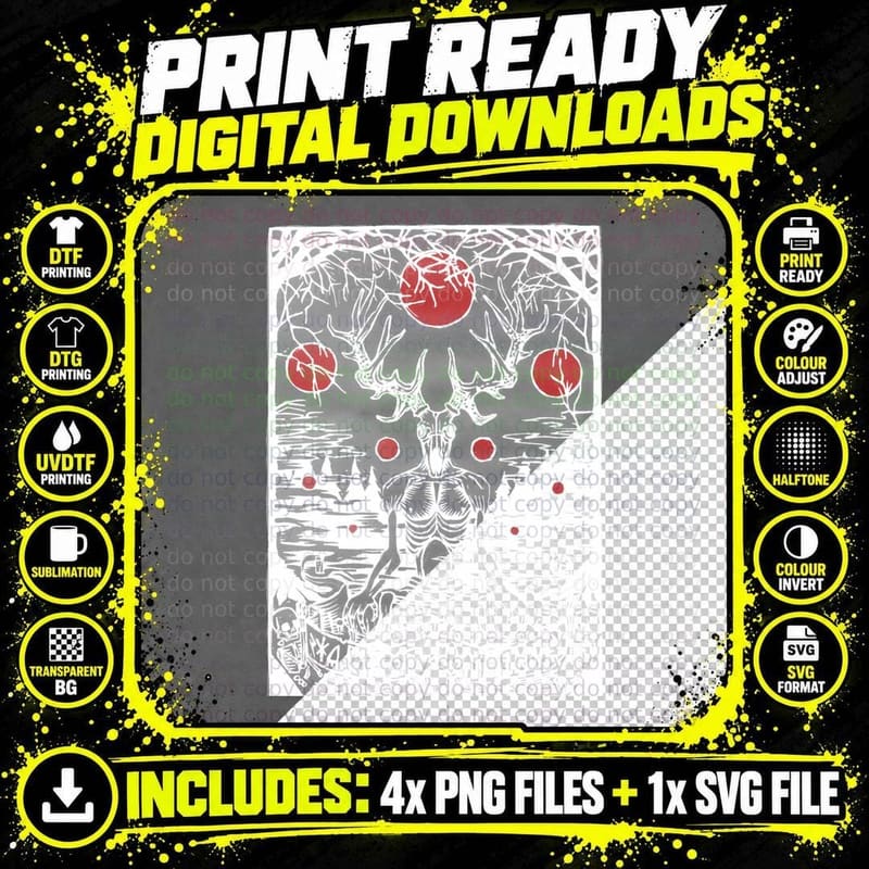 Beware the Wendigo T-Shirt Png SVG Digital Bundle