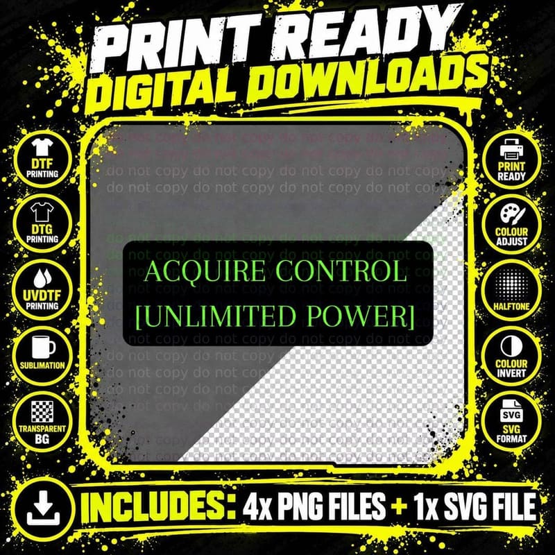 Cruelty Squad, Acquire Control Unlimited Power T-Shirt Png SVG Digital Bundle