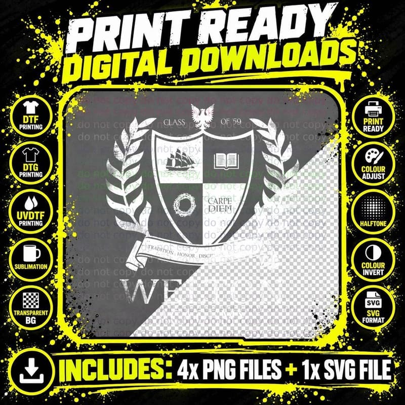 Dead Poet's Society - Welton Academy T-Shirt Png SVG Digital Bundle