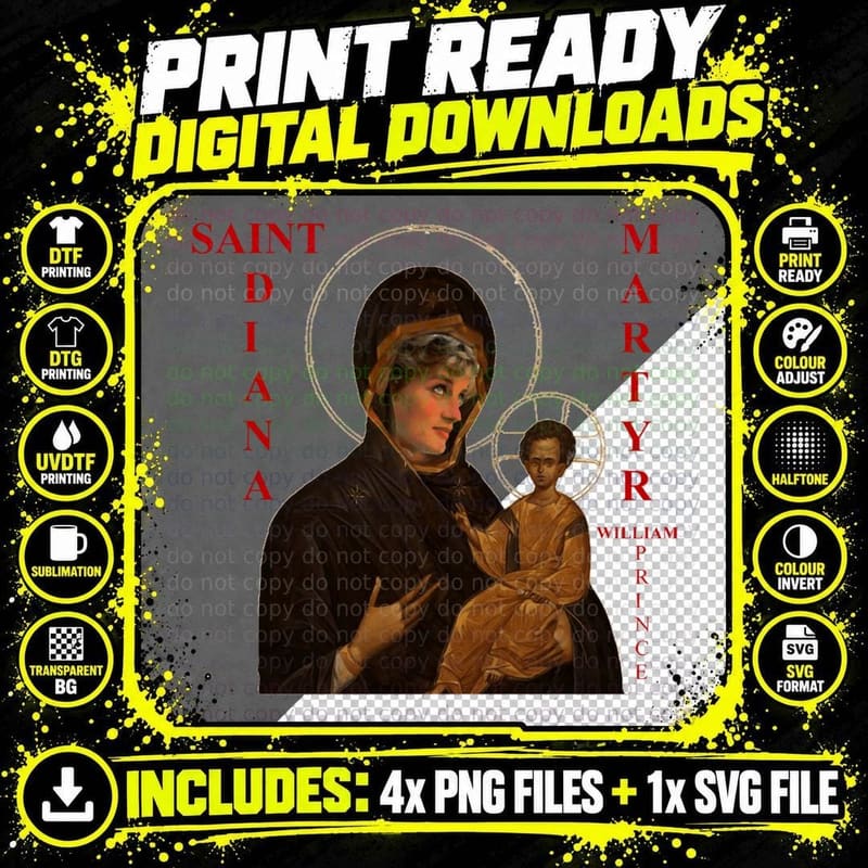 Diana - Saint and Martyr T-Shirt Png SVG Digital Bundle