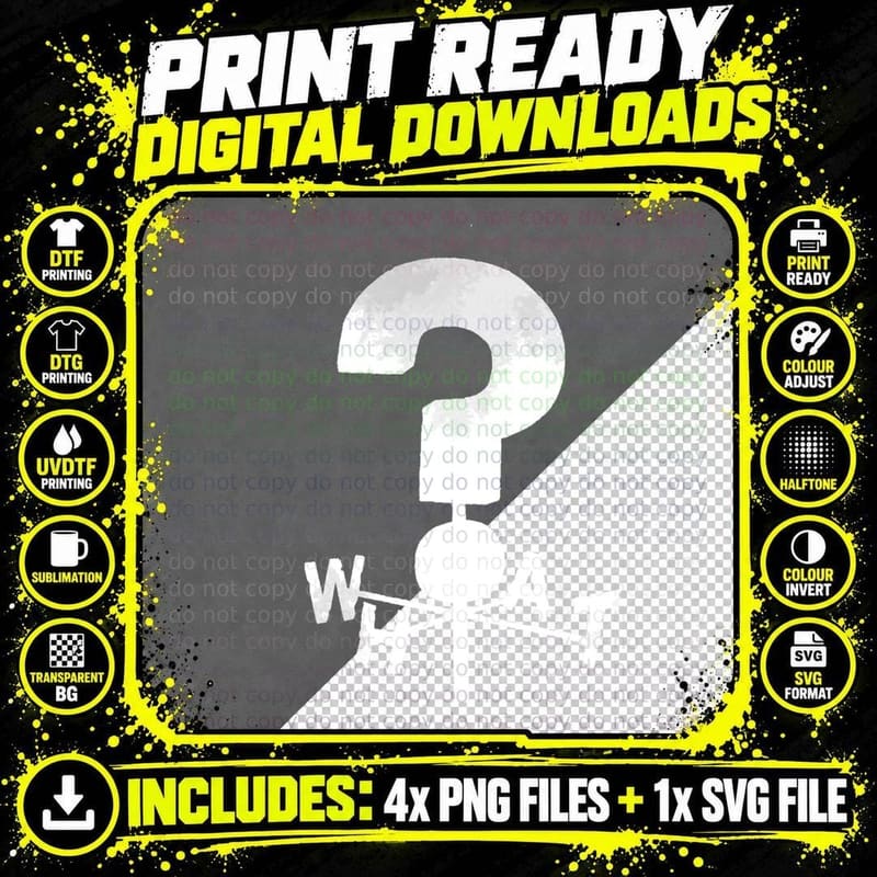 Gravity Falls WHAT T-Shirt Png SVG Digital Bundle