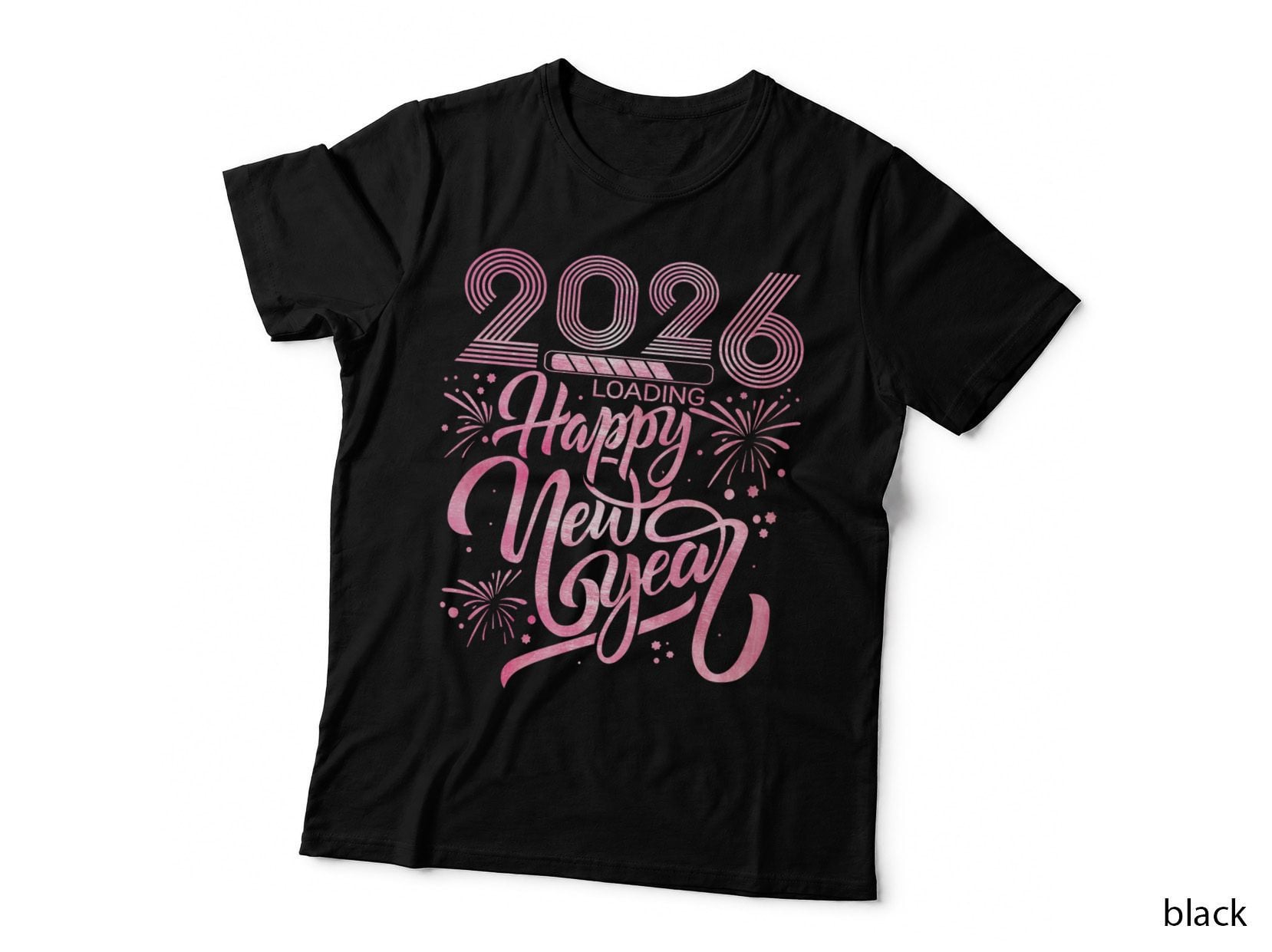 Happy New Year 2026 Loading Fireworks Gift T-Shirt