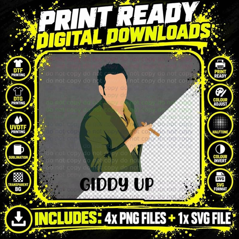 Kramer Giddy up! T-Shirt Png SVG Digital Bundle