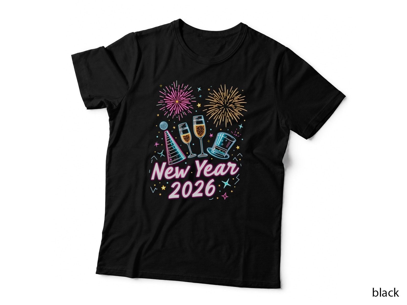 New Years Eve Happy New Year Party Fireworks 2026 T-Shirt