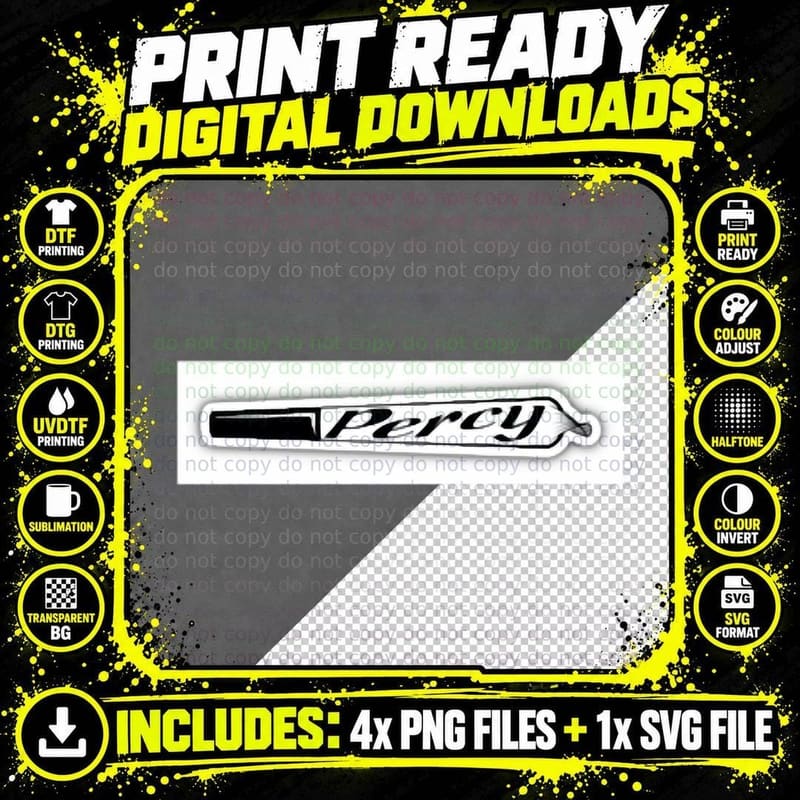 Percy - a Personal Spliff T-Shirt Png SVG Digital Bundle