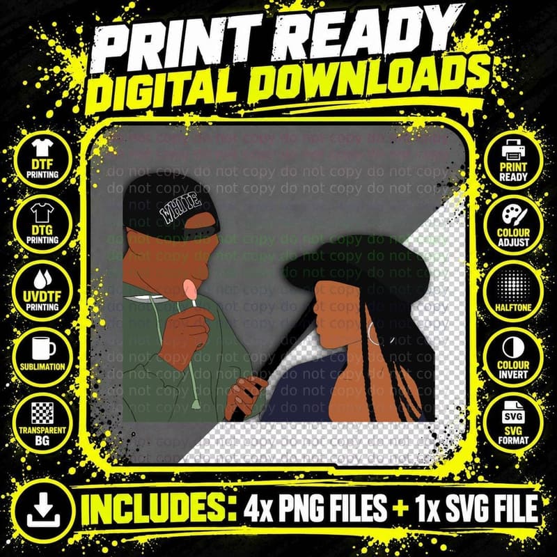 Poetic Justice Fan Art Sticker T-Shirt Png SVG Digital Bundle
