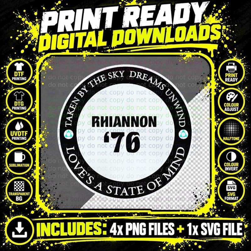 Rhiannon Fleetwood Mac T-Shirt Png SVG Digital Bundle