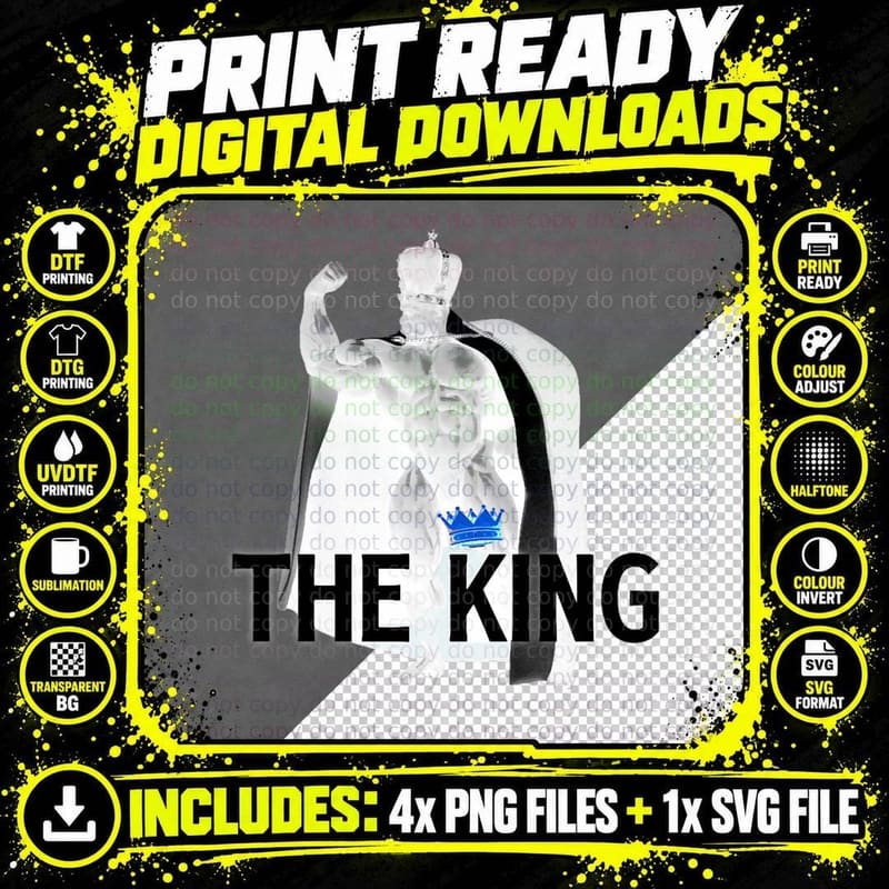 Ronnie Coleman THE KING 31 T-Shirt Png SVG Digital Bundle