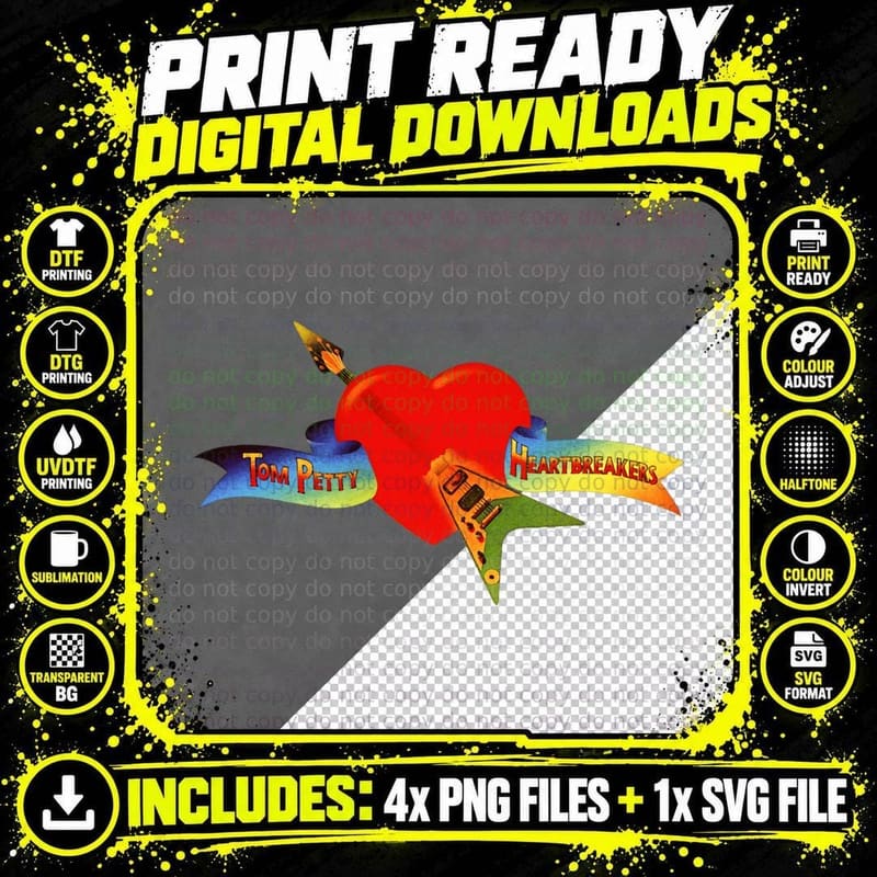 Tom Petty and the Heartbreakers Essential T-Shirt Png SVG Digital Bundle