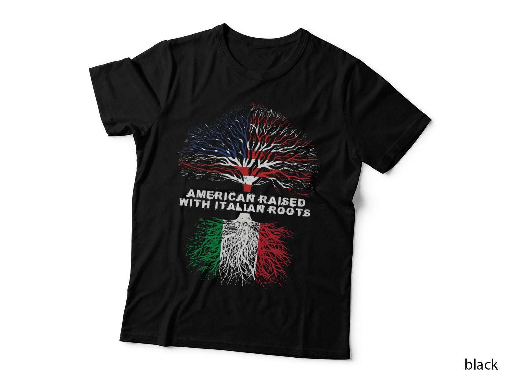 American Raised with Italian Roots Italy T-Shirt