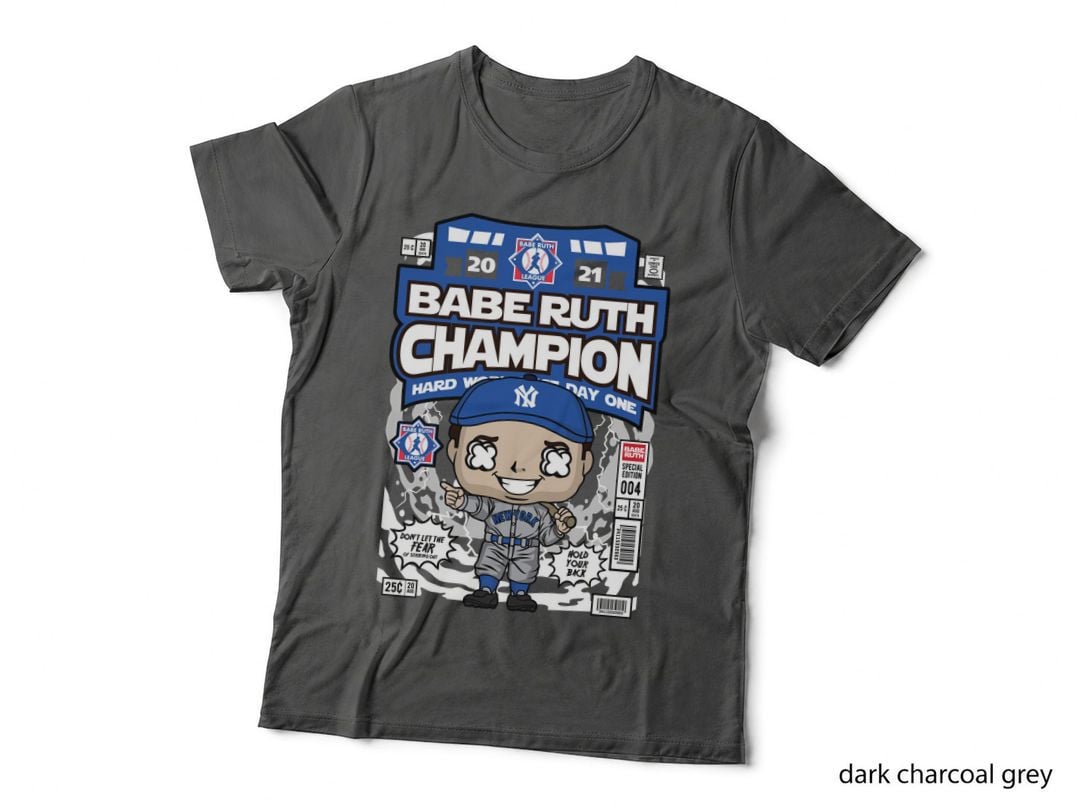 Babe Ruth Pop Culture Illustration Comic Book Cover T-Shirt