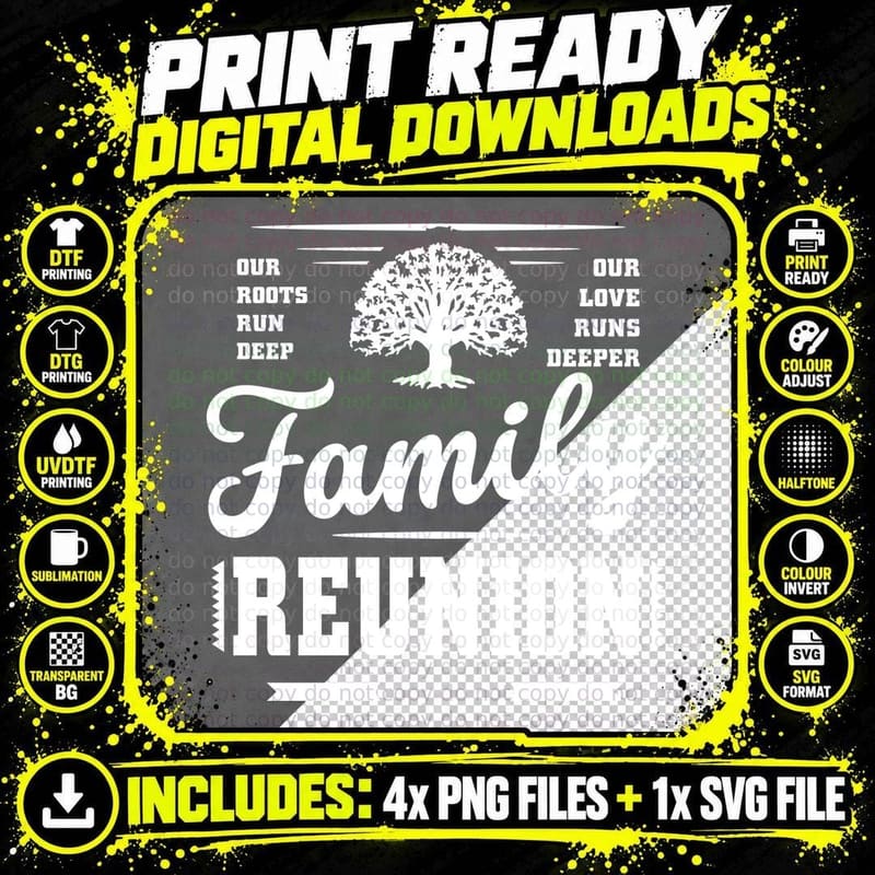 Family Reunion Family Reunion T-Shirt Png SVG Digital Bundle
