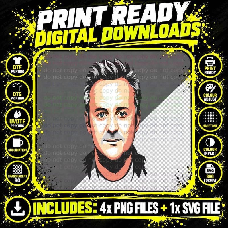 Matthew Perry Artwork T-Shirt, Pop Culture Icon Png SVG Digital Bundle