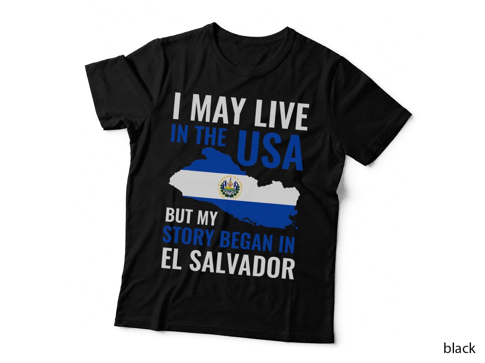 My Story Began in El Salvador Salvadorian Roots T-Shirt