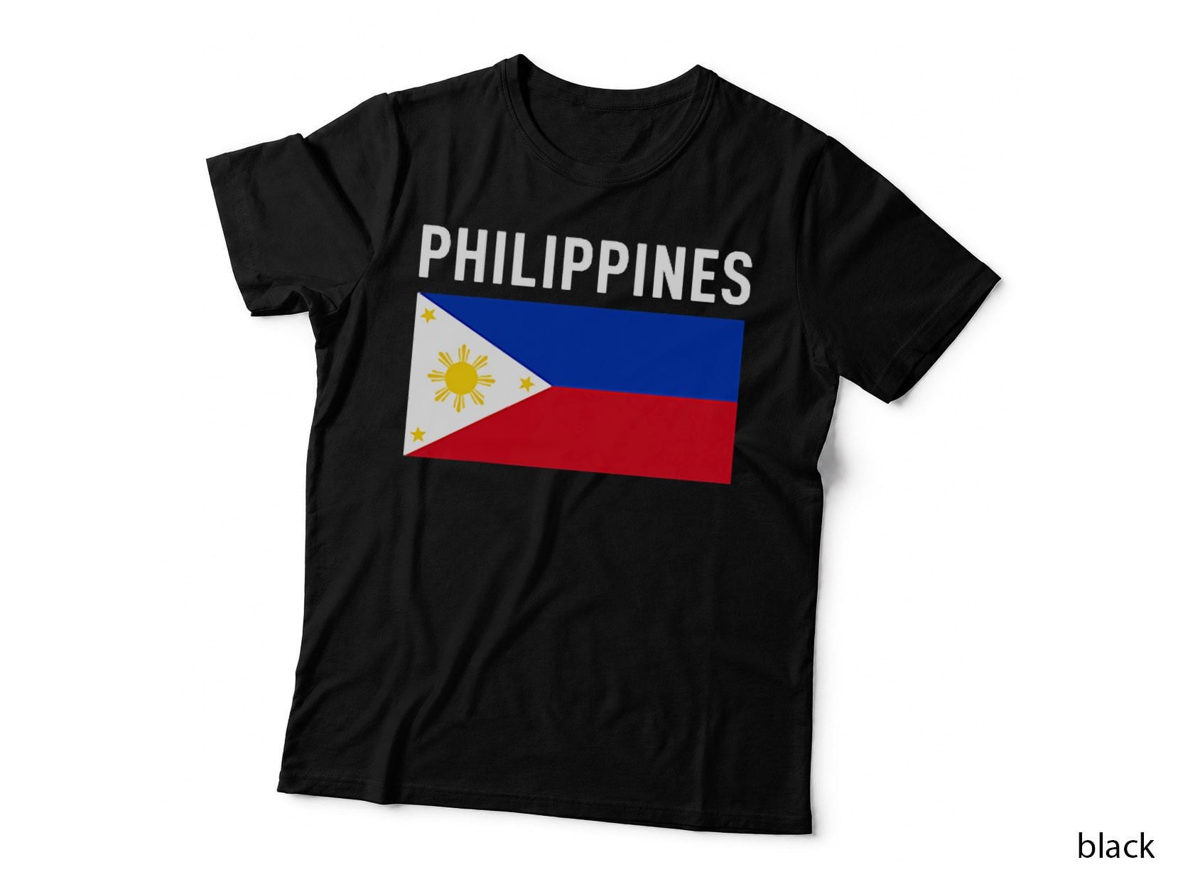Philippines Flag Pocket Filipino Family Roots Men Women Kids T-Shirt