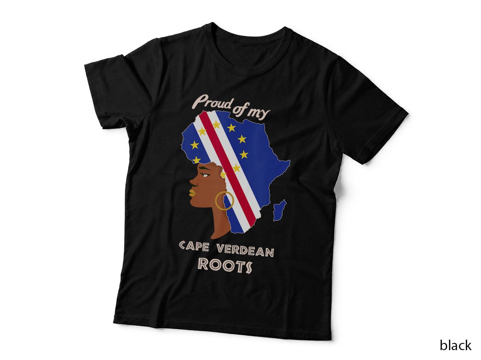 Proud Cape Verdean Roots T-Shirt, Great Tee