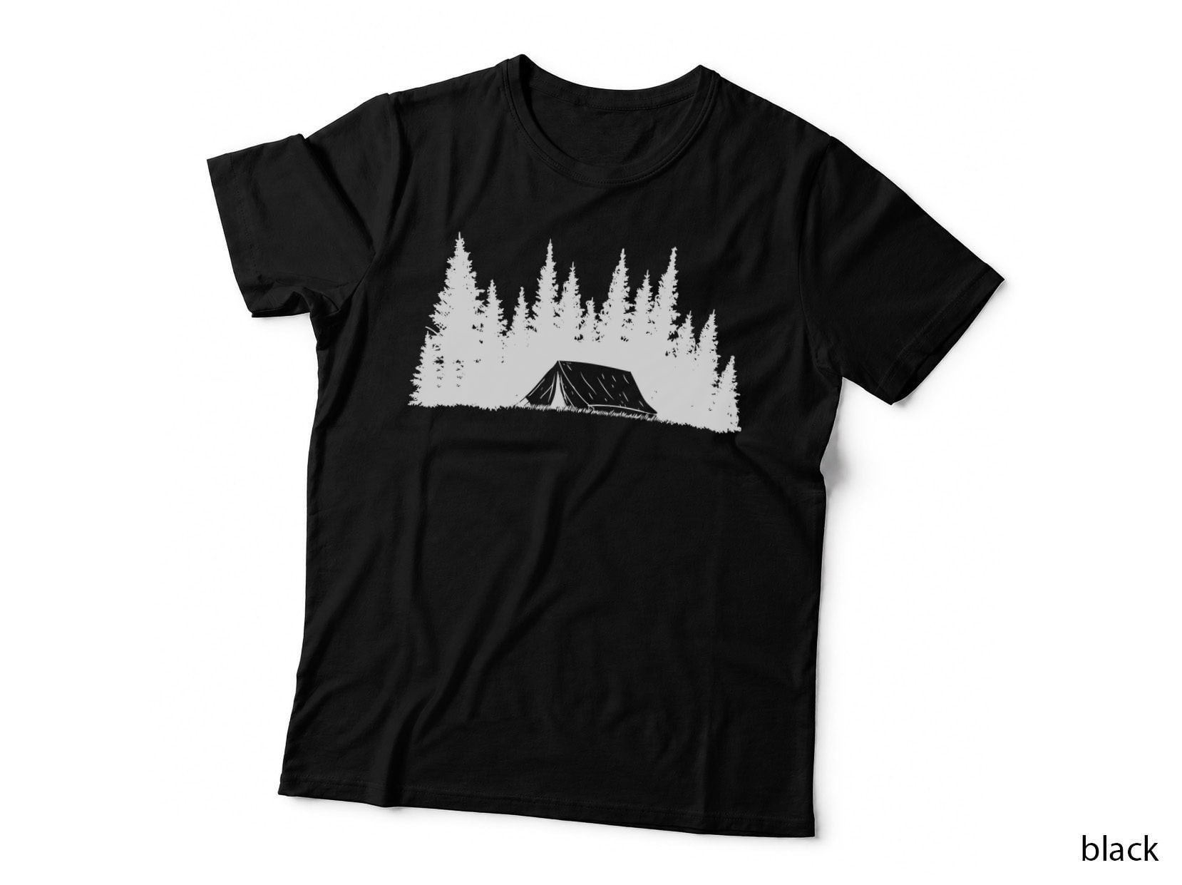Camping in the Woods Forest T-Shirt, Forest Graphic Tee, Forest Lover Shirt