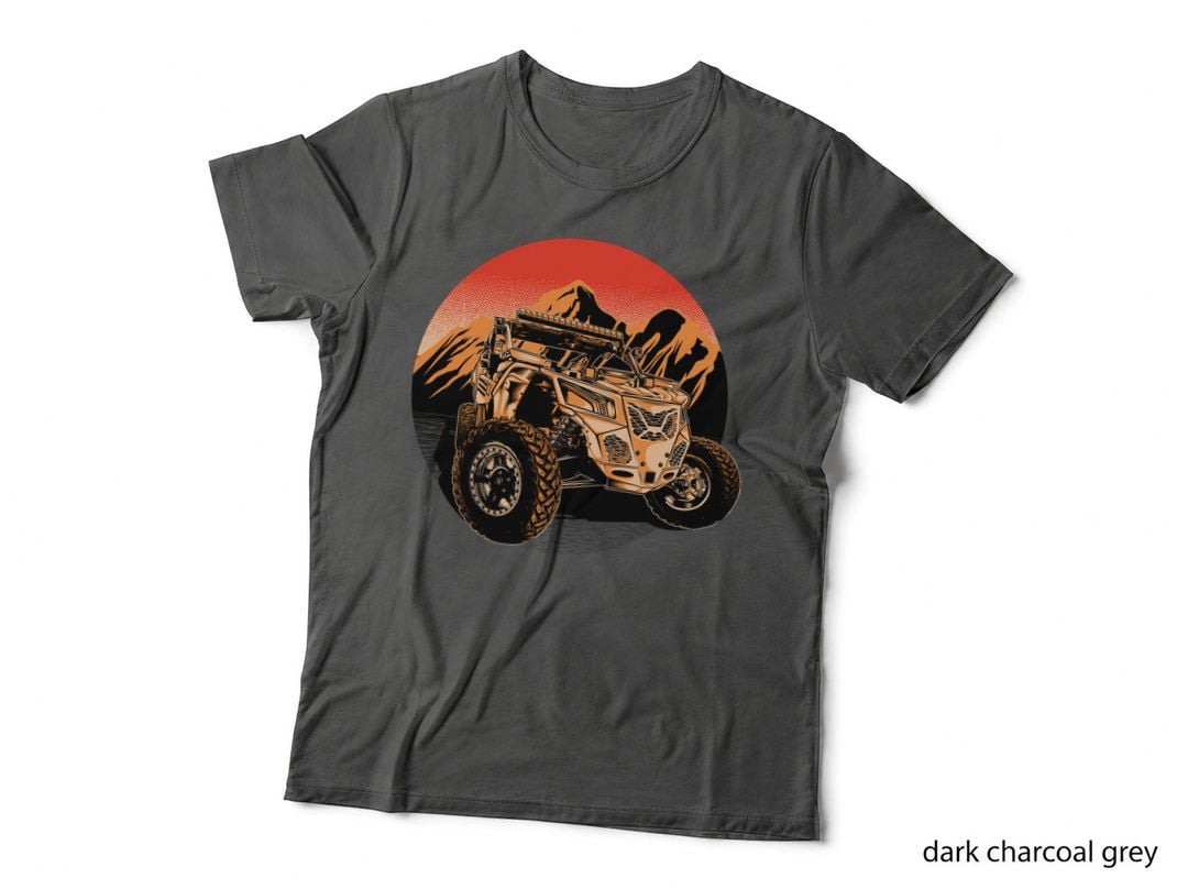 Desert Buggy Adventure Offroad Orange Sun T-Shirt