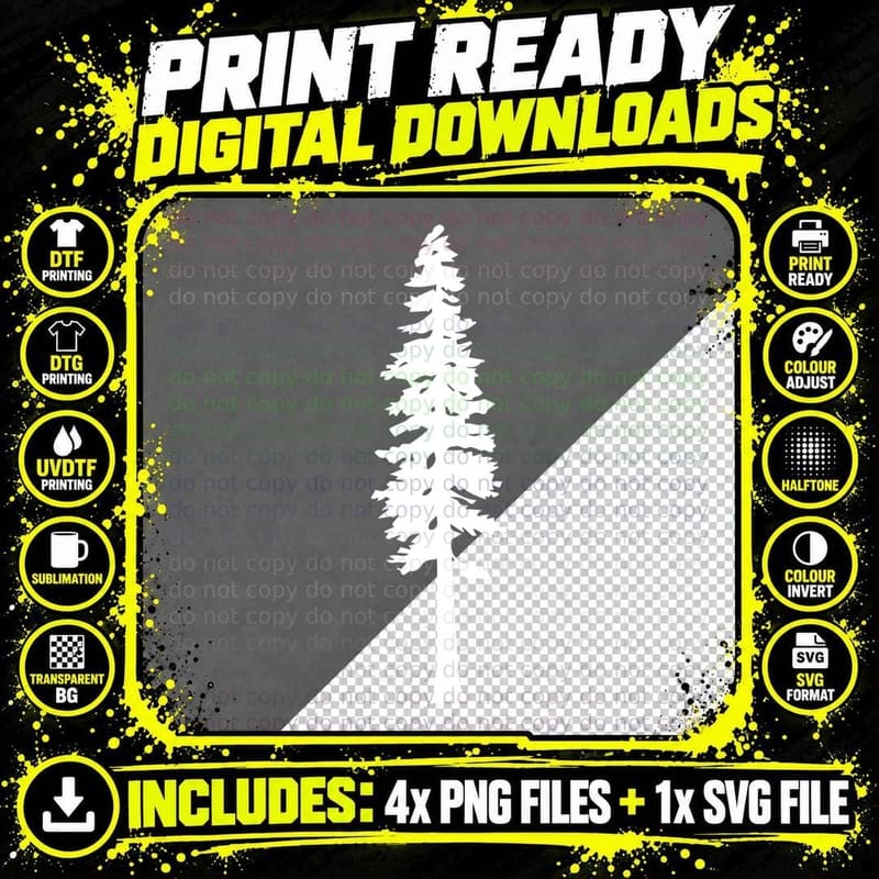 Double-Outline Mountain Peaks Outdoor T-Shirt Png SVG Digital Bundle