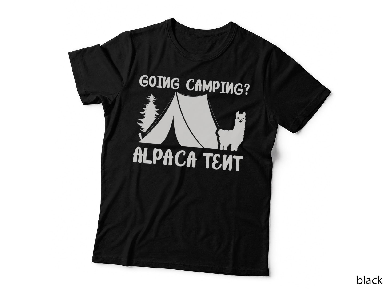 Going Camping Alpaca Tent T-Shirt, Tent Alpaca Funny Camping Outdoor Adventure