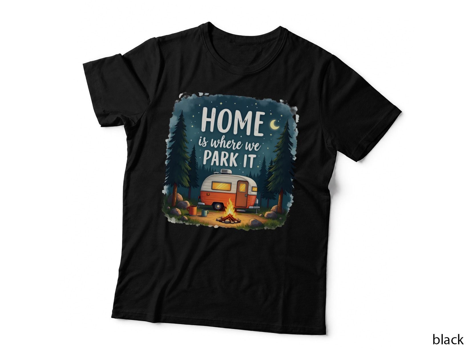 Home Is Where We Park It Outdoor Adventure T-Shirt