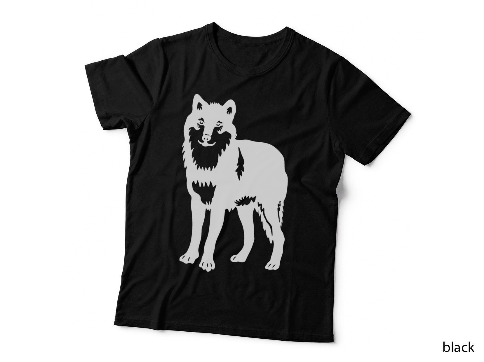 Husky Dog Facing Forward Outdoor T-Shirt, Nature Adventure Graphic Tee