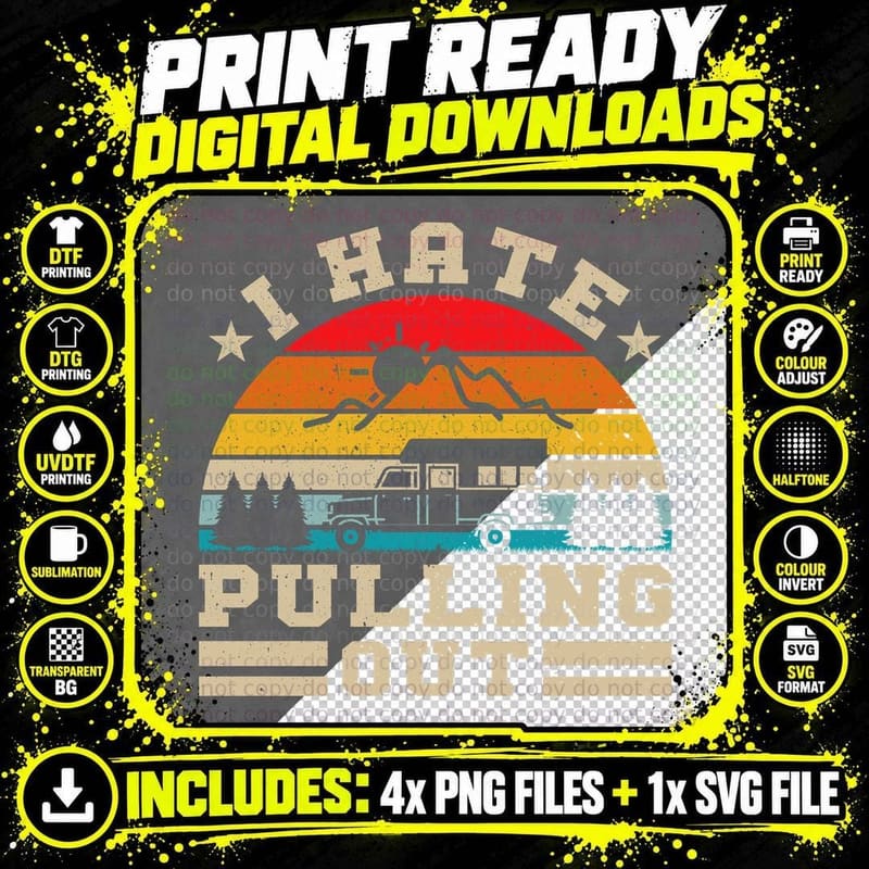 I Hate Pulling Out Camping T-Shirt Png SVG Digital Bundle