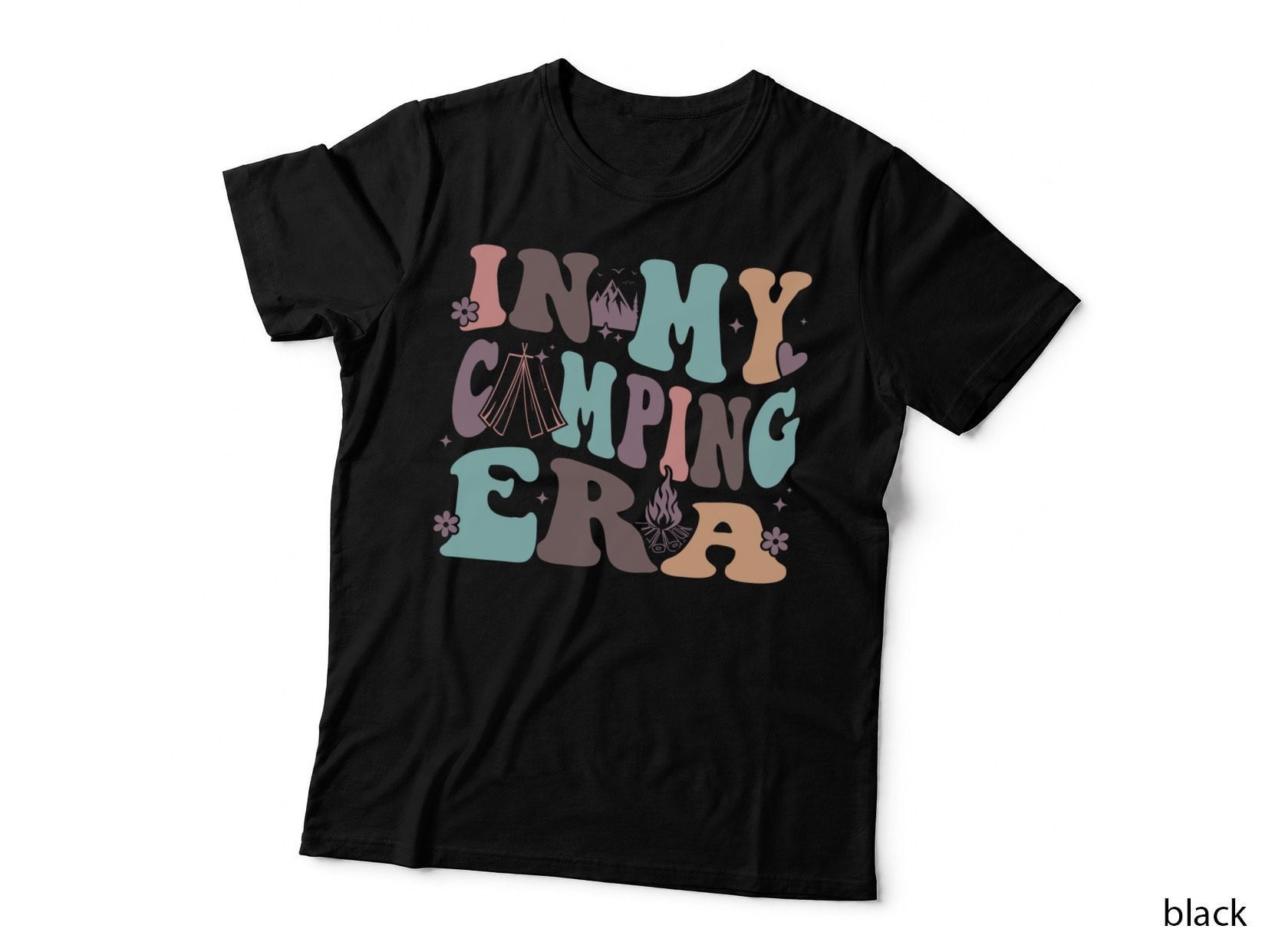 In My Camping Era Camping T-Shirt, Camping Adventure Scene Graphic Tee