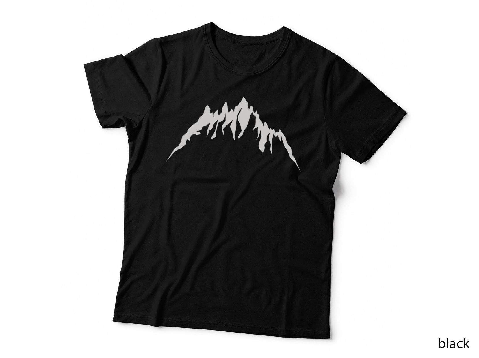 Jagged Angular Range Outdoor T-Shirt, Nature Adventure Graphic Tee