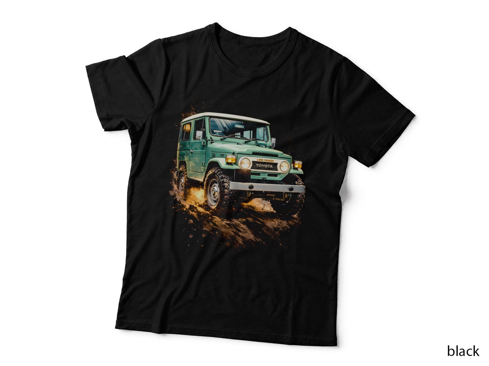 Land Cruiser FJ40 T-Shirt, Halftone off Road 4x4 Graphic Tee