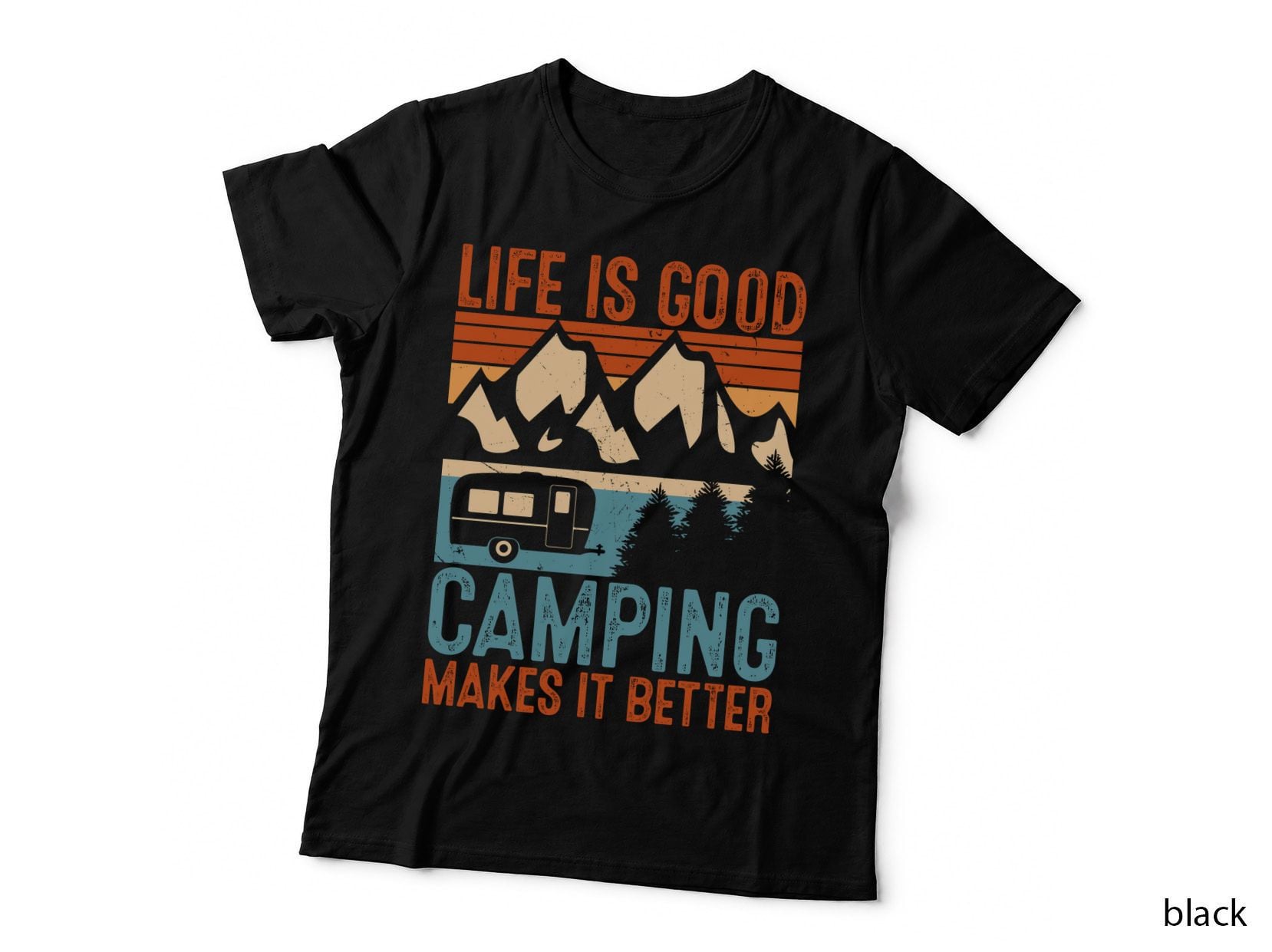 Life Is Good Camping Makes It Better Camping T-Shirt