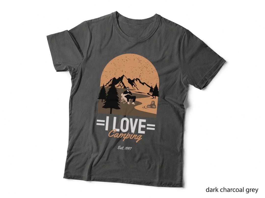 Love Camping I Est 1997 Campfire Retro Adventure T-Shirt