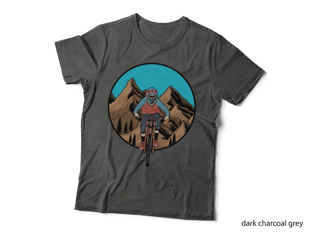 Mountain Biker Bike Rider Circle Adventure T-Shirt