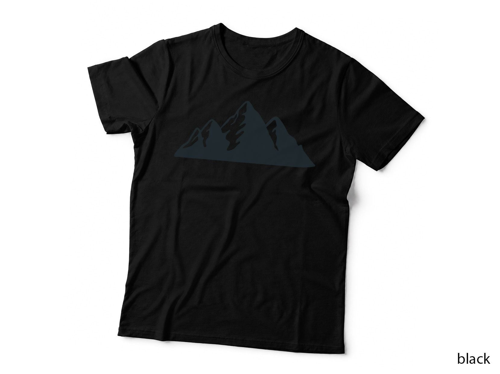 Mountain Peaks Terrain Rugged Outdoor T-Shirt, Nature Adventure Graphic Tee