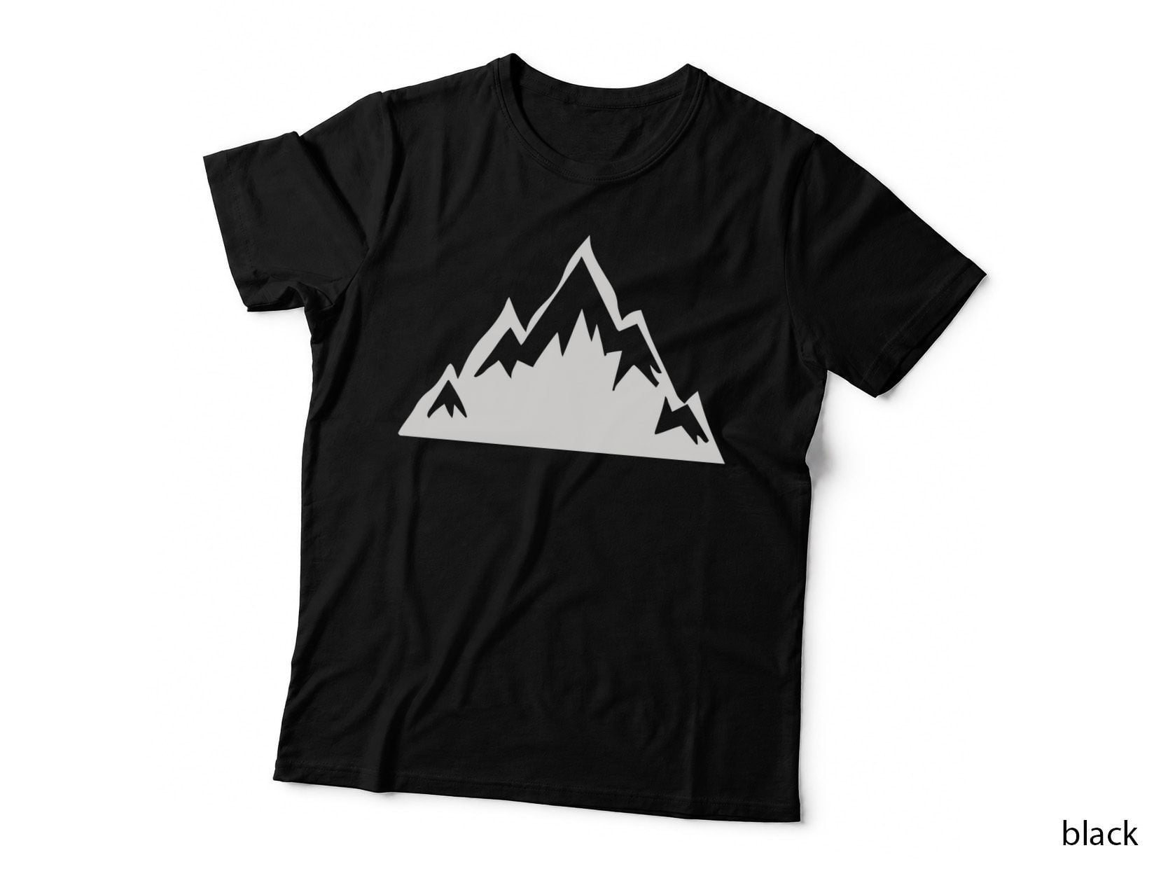 Mountain Range with Snow Caps Outdoor T-Shirt, Nature Adventure Graphic Tee