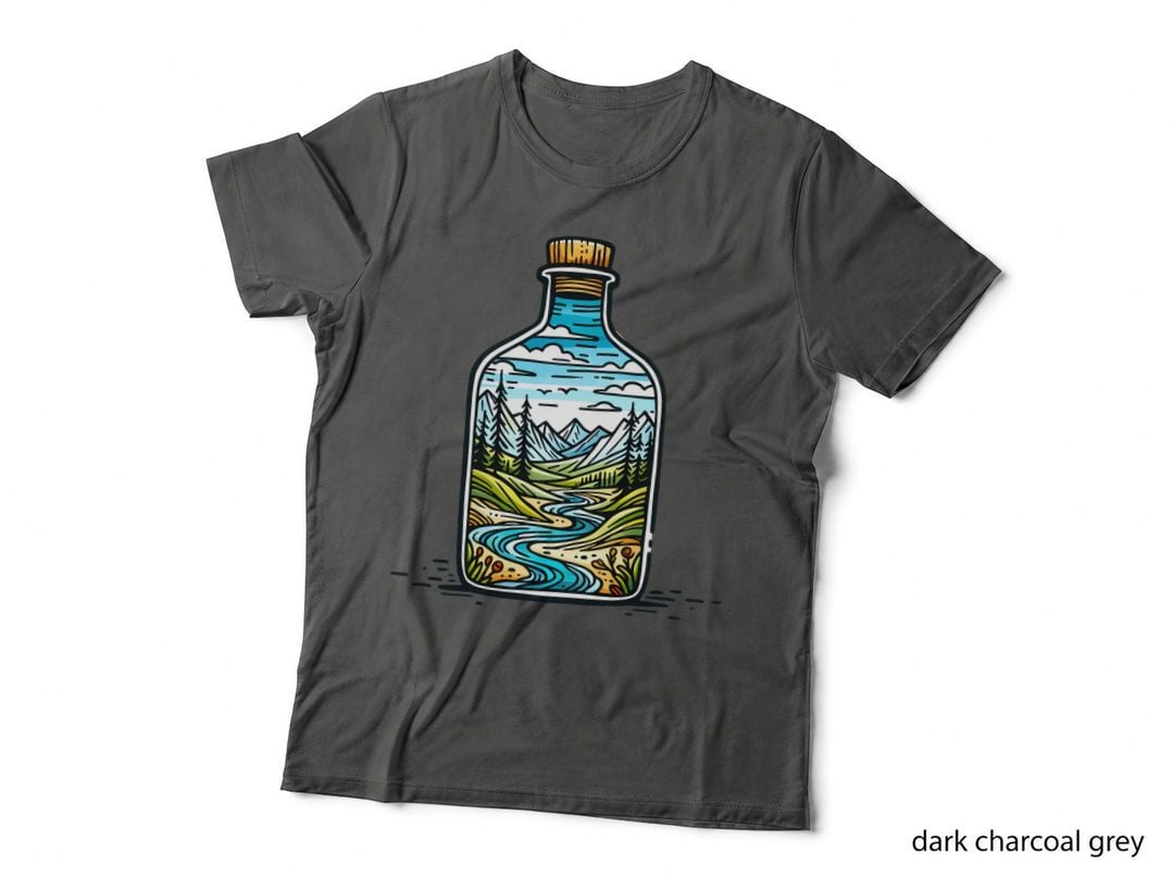 Mountain River in a Bottle Camping T-Shirt, Camping Graphic Tee
