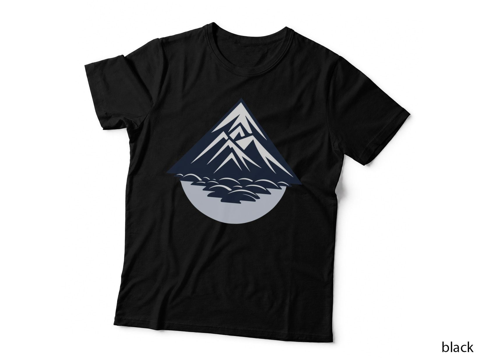 Mountain Water Drops Lake Outdoor T-Shirt, Nature Adventure Graphic Tee